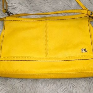 The Sak mustard mini shoulder bag